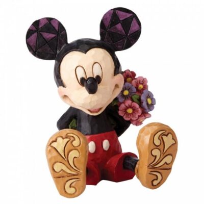 Disney Mickey Mouse with Flowers Mini Figurine