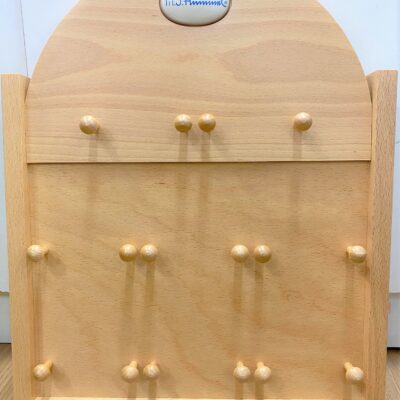 M J Hummel Goebel 8 Plate Stand Rack - Large Light Brown