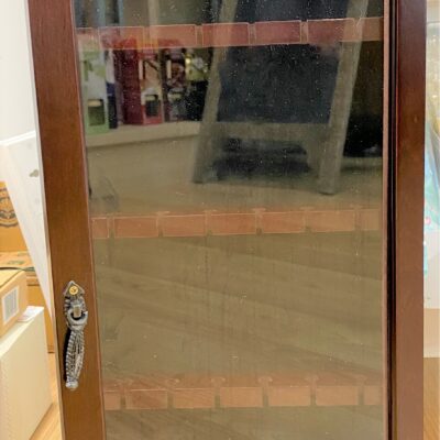 CLEARANCE 18 Space Spoon Rack with Door - Dark Brown