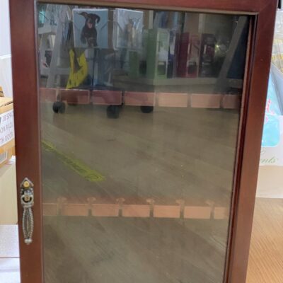 CLEARANCE 12 Space Spoon Rack with Door - Dark Brown