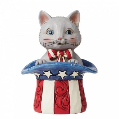Heartwood Creek Mini Patriotic American USA Kitten 9cm by Jim Shore