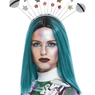 Space Glitter Headband Fancy Dress Accessories