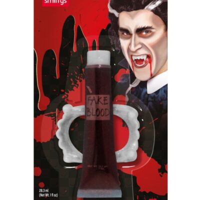 Smiffy's Make Up FX, Fangs & Blood 1 oz Tube Fancy Dress Accessories