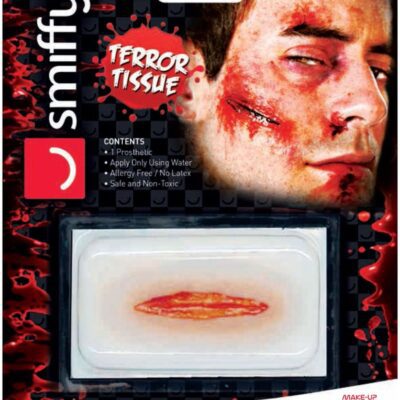 Smiffys Make-Up FX Horror Transfer Cut & Slashed Wound Fancy Dress Accessories
