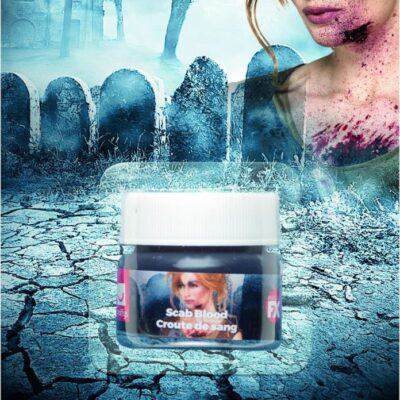 Smiffys Make-Up FX Scab Blood Dark Red 25g Fancy Dress Accessories