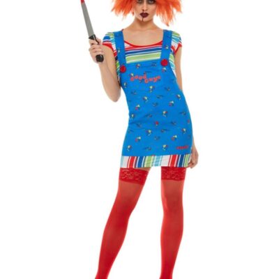 Smiffys Ladies Chucky Halloween Fancy Dress Costume