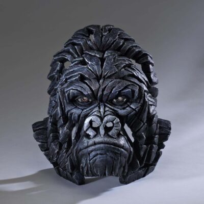 SALE 20% OFF RRP - Gorilla Bust - Edge Sculpture 38.5cm by Matt Buckley