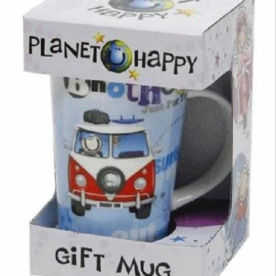 Happy Planet Brother Birthday Fine Latte China Mug