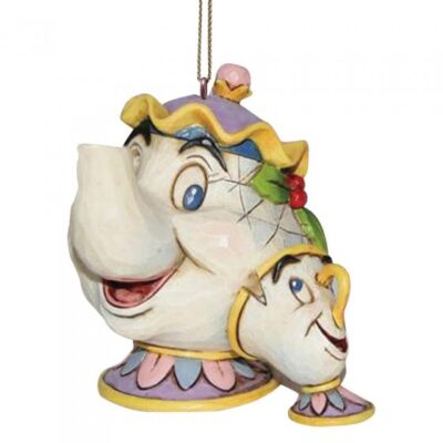 Disney Traditions Mrs Potts and Chip Hanging Ornament (Beauty and the Beast)