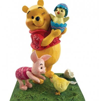 Disney Traditions Easter Spring Pooh and Piglet (Winnie The Pooh) 15cm Figurine