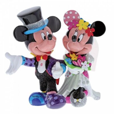 Disney Britto Mickey and Minnie Mouse Wedding 19cm Figurine