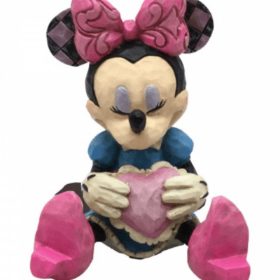 Disney Traditions Minnie Mouse With Heart 7cm Figurine