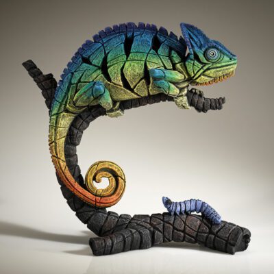 Chameleon Rainbow Blue - Edge Sculptures by Matt Buckley 33.5cm
