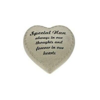 Special Nan Heart Graveside Memorial Stones