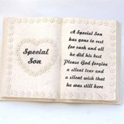 Special Son Open Book Graveside Memorial Stones