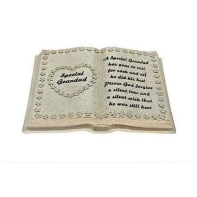 Special Grandad Open Book Graveside Memorial Stones