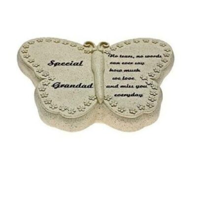 Special Grandad Butterfly Graveside Memorial Stones