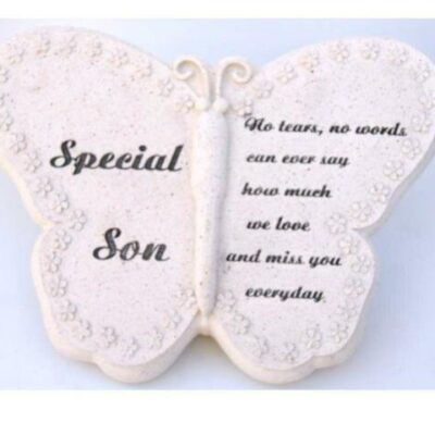 Special Son Butterfly Graveside Memorial Stones