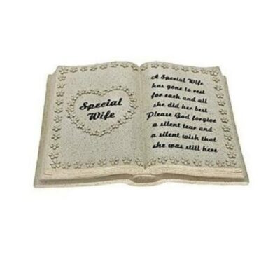 Special Wife Open Book Graveside Memorial Stones