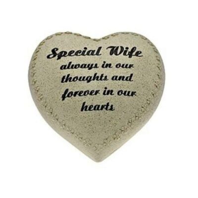 Special Wife Heart Graveside Memorial Stones