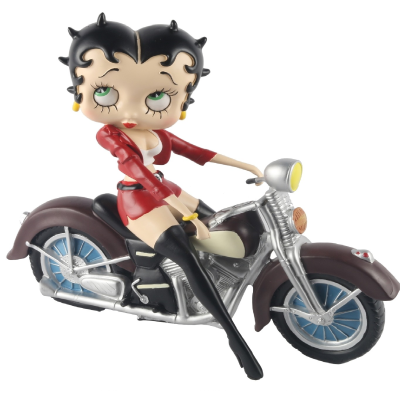Betty Boop on Motorbike Red Jacket 31cm