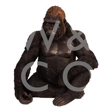 NATURECRAFT LARGE RESIN FIGURINE GORILLA 56CM - COLLECTION ONLY