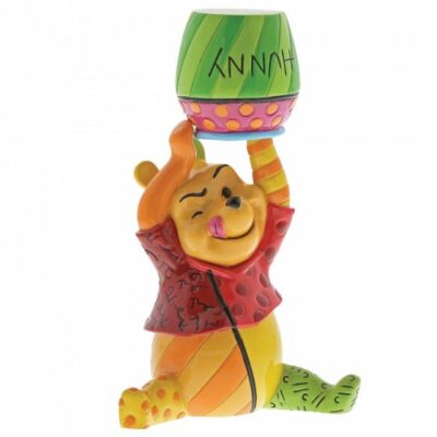Disney Britto Mini Winnie the Pooh and Honey Pot 9cm Figurine