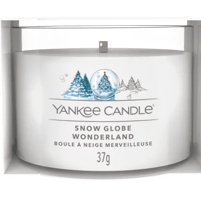 NEW Christmas Yankee Candle Snow Globe Wonderland 6 Filled Votives Gift Sets