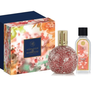 Ashleigh and Burwood Fragrance Set - Pink Peony and Musk 250ml and Pink Lamp