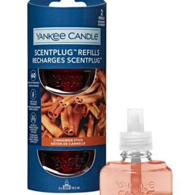 2 x Cinnamon Stick Scent plug ins Refill Twin Pack 18.5ml Yankee Candle