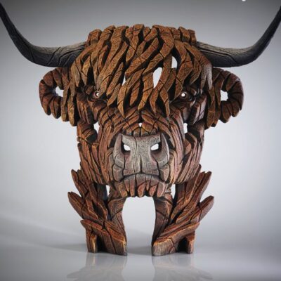 Highland Cow Edge Sculpture 47cm by Matt Buckley