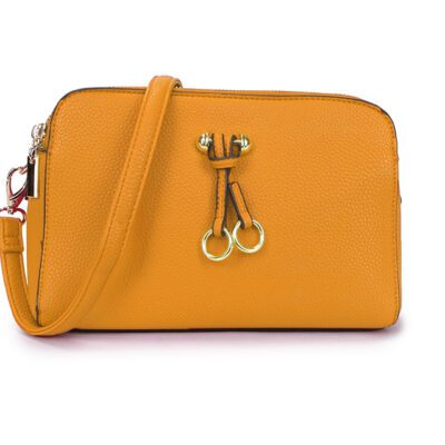 Long and Sons - Yellow Medium Shoulder and Cross Bag Hand Bag