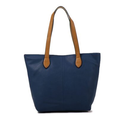 Long and Son - Women's Navy Tote Shoulder Hand Bag with Handle