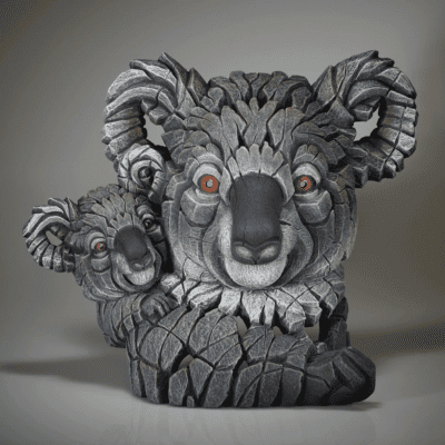 Koala and Joey - Edge Sculpture 33.3cm by Matt Buckley