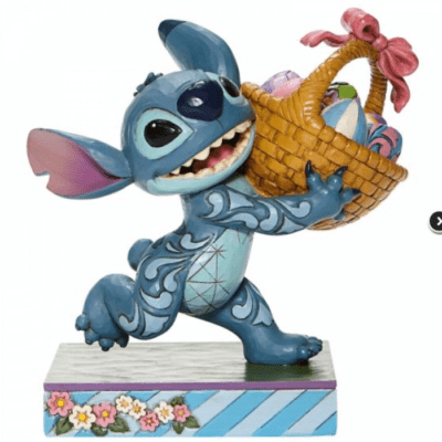 Disney Traditions Stitch with Easter Basket 14.5cm Figurine