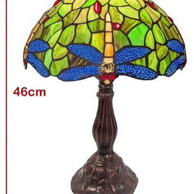 Tiffany Dragonfly Table Lamp Medium 46cm  (Store Collection Only)