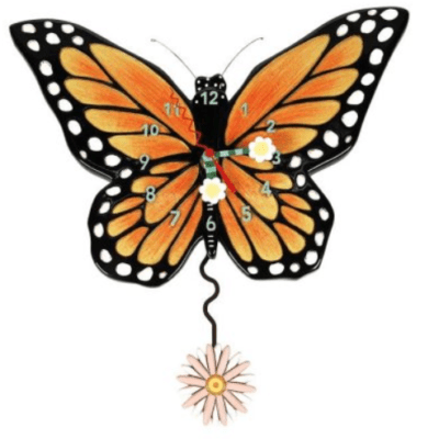 NEW Spread Your Wings Butterfly Clock by Michelle Allen Designs
