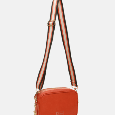 Alice Wheeler - Orange Soho Duel Compartment Camera Cross Body Hand Bag