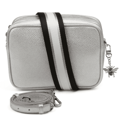 Alice Wheeler - Silver Soho Duel Compartment Camera Body Hand Bag