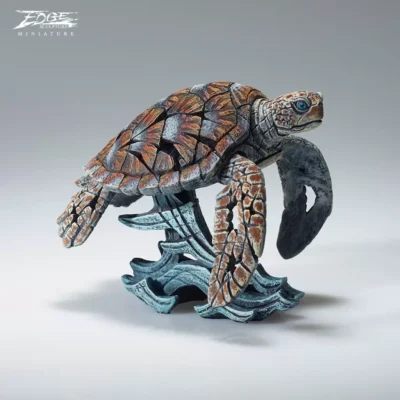 Edge Sculpture Miniature Sea Turtle Bust Figure by Matt Buckley 11cm