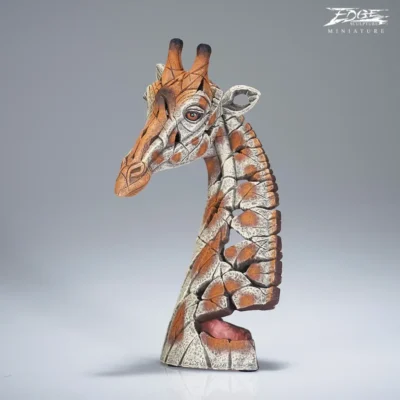 Edge Sculpture Miniature Giraffe Bust Figure by Matt Buckley 18.5cm