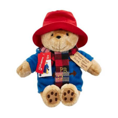 Large Cuddly Paddington Bear 23cm With Scarf Teddy Bear Rainbow Designs
