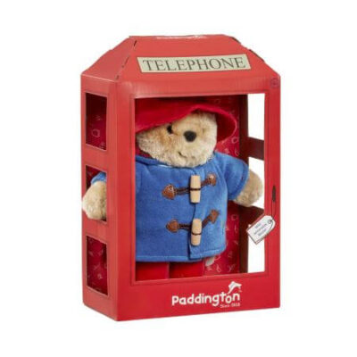Paddington Bear 20cm Phone Box Teddy Bear Rainbow Designs