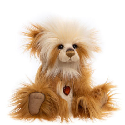 Charlie Bears Anniversary Savoury Pudding White & Brown Panda 30cm