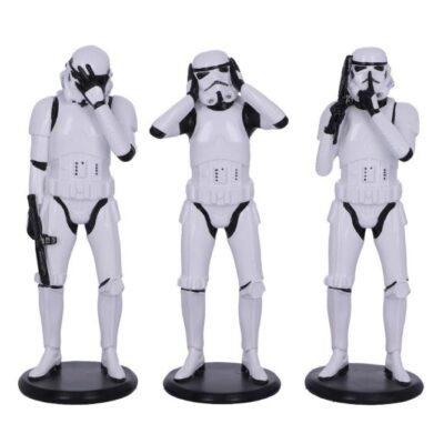 Stormtrooper See Hear Speak No Evil Figurines 14cm Star Wars Collectibles Ornaments Nemesis