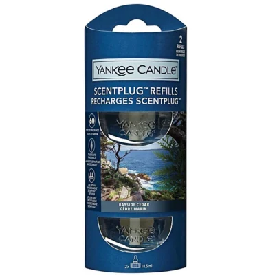 2 x Bayside Cedar Scent plug ins Refill Twin Pack 18.5ml Yankee Candle