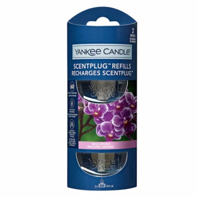 2 x Wild Orchid Scent plug ins Refill Twin Pack 18.5ml Yankee Candle
