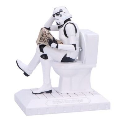 Original Stormtrooper Pooper Trooper on a Toilet Figurine Star Wars 14cm