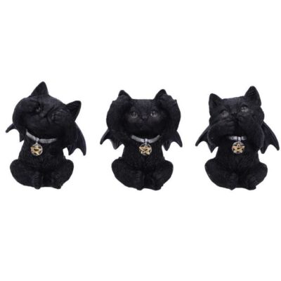 Three Wise Vampuss Figurines 9cm Set of Three Ornaments