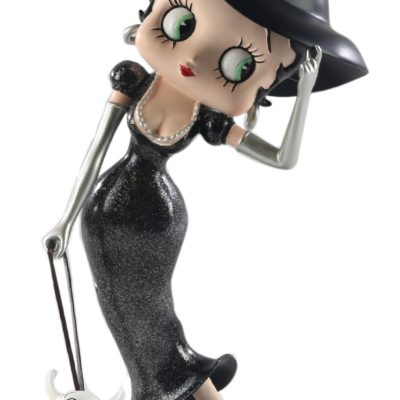 Betty Boop Walking Pudgy Black Glitter 34cm Figurine